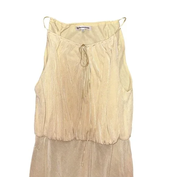 women's metallic gold dress Artyska Women's Metallic Mini Slip Dress